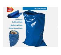 (Pack of 3) MantraRaj Heavy Duty Blue Rubble Sacks Bags Extra Strong Rolls of 5 Bin Bags Refuse Sacks Best for Construction & Industrial use