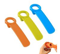 Pack of 3 Manual Jar Opener, Glass Lid Opener, Effortless Beer Opener Lid Opener for Screw Jars, for Elderly, Children, Women, Weak Hands (Blue, Orange, Green)