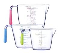 Pack of 3 measuring jug measuring jug different sizes cooking baking measuring