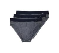 Pack of 3 Men's Brief cotton flex Cito 324-03-425 M-3XL Grey Melange-Deep Navy