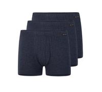 Pack of 3 Men's Trunks Elastic-Single by Schöller Size M-3XL Deep Navy or Black