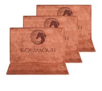 Pack of 3 Microfibre Towels for Horses and Dogs - Absorbent, Quick Drying & Extra Soft - Horse Care Towel with Hanging Loop for Coat, Legs, Hooves & Head - Washable & Robust