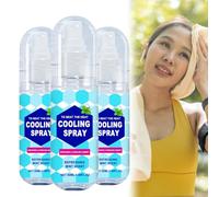 Pack of 3 Mint Cool Spray, Summer Cold Spray, Ice Spray, Cooling Spray for Hot Weather, Cooling Face Spray, Ice Spray, Cooling Spray for Face and Body, Instant Cooling on Hot Days