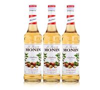 Pack of 3 Monin Hazelnut Syrup Bottles (3 x 700 ml)