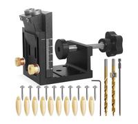 Pack of 3 Multiple Functional Transportable Hole Hit Set for Various Materials Thicknesses Ideal for Woodworking Enthusiasts Furniture Crafting