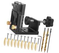 Pack of 3 Multiple Functional Transportable Hole Hit Set for Various Materials Thicknesses Ideal for Woodworking Enthusiasts Furniture Crafting