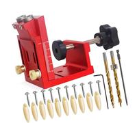 Pack of 3 Multiple Functional Transportable Hole Hit Set for Various Materials Thicknesses Ideal for Woodworking Enthusiasts Furniture Crafting