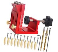 Pack of 3 Multiple Functional Transportable Hole Hit Set for Various Materials Thicknesses Ideal for Woodworking Enthusiasts Furniture Crafting