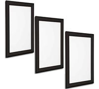 Pack OF 3. New A5 Black Aluminium Snap Frames Click Sign Or Poster Holder Ideal As Menu’s Holder & Certificates Display