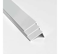 Pack of 3 nielsen Aluminium L-Shaped Angle Profile, Matt Anodized, 2000x20x10 mm, Thickness 1.5mm, Length 2m, Corner Trim, Edge Protection, Finishing and Decoration