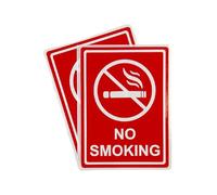 Pack of 3 No Smoking Self-Adhesive Labels 80x110mm