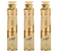 Pack of 3, Oud Mood Air Freshener, Gold Design, 300 ml