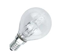 Pack of 3 P45 Golf Ball/Mini Globe ECO Halogen 18w = 23w Dimmable Energy Saver Light Bulbs E14 SES Small Edison Screw Cap 240v 18ww