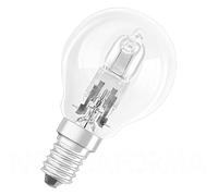 Pack of 3 P45 Golf Ball/Mini Globe ECO Halogen 42w = 55w Dimmable Energy Saver Light Bulbs E14 SES Small Edison Screw Cap 240v 42w