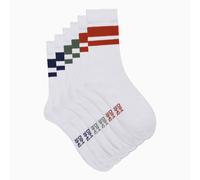 Pack of 3 Pairs of Ecodim Sport Crew Socks Green + Blue + Orange