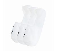 Pack of 3 Pairs of Invisible Socks white + white + white