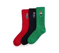 Pack of 3 Pairs of Socks Green+Blue+Red