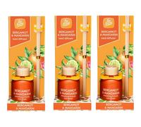 Pack Of 3 Pan Aroma Bergamot & Mandarin Reed Diffusers 50Ml