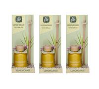 Pack Of 3 Pan Aroma Lemongrass Reed Diffusers 50Ml