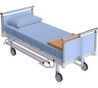 Pack of 3 Pcs Fitted Sheets Only for Hospital Adjustable Bed Cotton, Light Blue Solid Standard 36" x 80" X 6", Soft & Comfy Cotton Sheet - 800 TC for Home Care Patients/Hospital Beds/Adjustable Beds