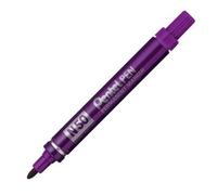PACK OF 3 PENTEL N50 PERMANENT MARKERS - VIOLET - BULLET TIP 1.5-2mm LINE. N50-V