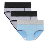 Pack of 3 Period Pants Clearance,Women Menstrual Leakproof Period Swimwear High Waisted Plus Size Period Briefs Ladies Cotton High Absorbency Physiological Knickers Period Bikini Bottoms UK Size 10-22