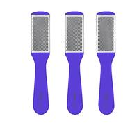 Pack of 3 Pieces Double-Sided Foot File Foot Rasp File Dead Skin Remover Foot Scrubber Hard Skin Remover Foot Care for Wet and Dry Cracked Feet (Purple)