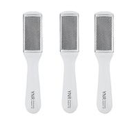 Pack of 3 Pieces Double-Sided Foot File Foot Rasp File Dead Skin Remover Foot Scrubber Hard Skin Remover Foot Care for Wet and Dry Cracked Feet (White)