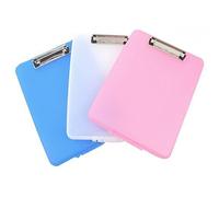 Pack of 3 Pink A4 Clipboard Box Files