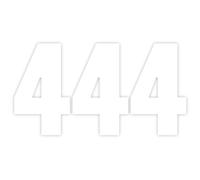 Pack of 3 Plain Bin Numbers for Wheelie Bins 4 Waterproof (17 cm) Number - 4 Bin Numbers for Wheelie Bins Large Self Adhesive Bin Sticker for Bin and More Packwith®