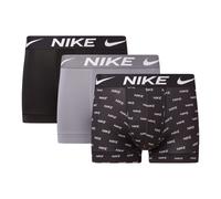 Nike Dri-FIT Essential Micro Trunk Boxer Shorts 3 Pack Men - Black, Grey, Size M