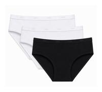 Pack of 3 Plus My Bio Knickers in Organic Stretch Cotton White + Black + White