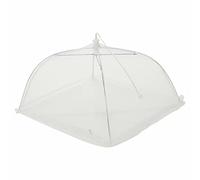 Pack of 3 Pop up Mesh Food Cover| 17” Tent Umbrella, Domes for Cake, Fruit, BBQ, Food| Reusable, Collapsible| Ideal for Outdoors, Parties, Picnics, Protection from Insects, Flies, Bugs (White)