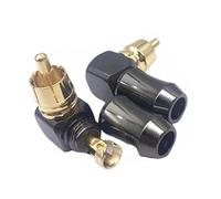 Pack of 3 portable right connectors. Solid brass material for stable and stable audio transmission