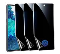 [Pack of 3] Privacy Screen Protector for Samsung Galaxy S20 FE, Support Fingerprint Unlocking, Anti-Spy Flexible TPU Screen Protector for Samsung S20 FE 6.5 Inch
