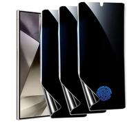 [Pack of 3] Privacy Screen Protector for Samsung Galaxy S24 Ultra, Support Fingerprint Unlocking, Anti-Spy Flexible TPU Screen Protector for Samsung S24 Ultra 6.8 Inch