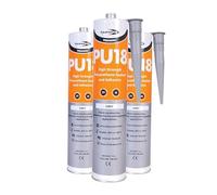 (Pack of 3) PU18 Grey Polyurethane Adhesive Sealant High Strength Marine Automotive PU …