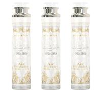 Pack of 3 - Pure Musk Air Freshener 300ML | Long-Lasting White Musk & Floral Fragrance | Alcohol-Free | Safe for Home, Office & Car | Luxury Arabian Room Spray