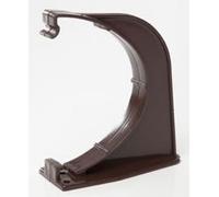 Pack of 3 RD509BR Polypipe Polyflow Deep Capacity Fascia Bracket RD509 for 117mmx 75mm PVCu Half Round deepline guttering Systems Colour: (Brown)