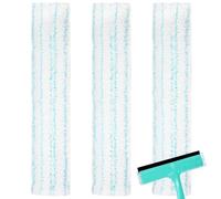 Pack of 3 Replacement Covers for Leifheit Window Wiper Window and Frame Cleaner L, 32 cm Microfibre Replacement Cover Streak-Free Window Cleaning, 32 x 6 cm