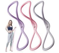 Pack of 3 Resistance Bands, Resistance Bands in the Shape of 8, for Shoulder Exercises, Fitness, Yoga, Pilates, Stretching Muscle Training, Improving Strength and Flexibility
