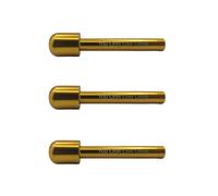 Pack of 3 Reusable Metal Drinking Shot Snorter Straw Fun Party Game Accessories Aluminium Hygienic Portable Big Top and You Only Live Once Logo Colour Gold Giditrus Design