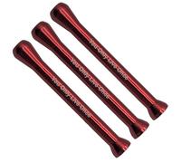 Pack of 3 Reusable Metal Drinking Shot Snorter Straw Fun Party Game Accessory Aluminium Portable Mini - You Only Live Once - Logo Design in Red Giditrus