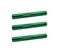 Pack of 3 Reusable Metal Drinking Shot Snorter Straw Fun Party Game Accessory Aluminium Portable - You Only Live Once - Logo Design in Green Giditrus
