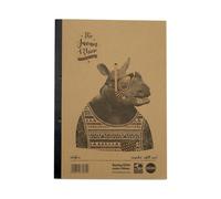 Pack of 3 Rhino A4 Recycled 160 Leaf 8mm Lined with Margin Refill Pads