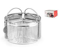 Pack of 3 round bourgeois slices in stainless steel