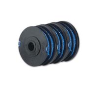 Pack of 3 RYOBI double line spools, 1.65mm diameter, for RAC123 electric grass trimmers