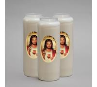 Pack of 3 Sacred Heart of Jesus 9 Day Burning Memorial Candles