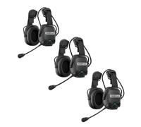 Pack of 3 Sena CAST-02 Workplace solution: 3 Sena CAST-02 units with helmet attachment and noise reduction of SNR 30 dB.