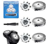 Pack of 3 SH50/52 Replacement Shaver Heads, for Shaver Series 5000 (Except S55xx)/Series 6000 (Except S6600 S6800)/AquaTouch (AT8xx AT7xx/PT7xx/PT8xx with Cleaning Brush